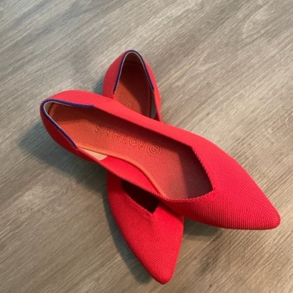 Rothy's - The Point Flat - Flame - Size 9